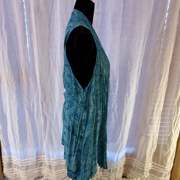 LOST RIVER LONG VEST CRINKLE WITH MATCHING SCARF - Picture 3 of 7